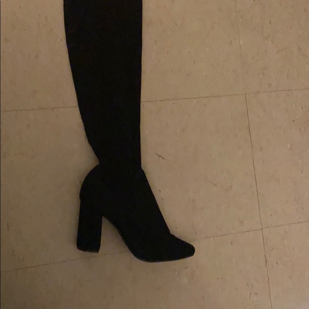 High block heel boot